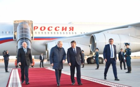 Владимир Путин ресми сапармен Қырғызстанға барды