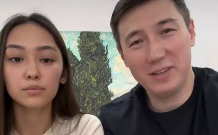 Рахат Тұрлыханов әйелімен бірге мәлімдеме жасады