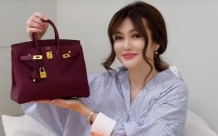 «Арнайы мен үшін ғана тігілген»: Ерке Есмаханға күйеуі 12 миллион теңгенің сөмкесін сыйлады