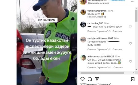 «Өздері жазда қысқы доңғалақпен жүр»: полицейлердің заңсыз әрекеті жұрттың ашуын тудырды