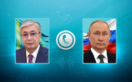 Тоқаев Путинмен шекаралас аймақтардағы су тасқыны жағдайын талқылады