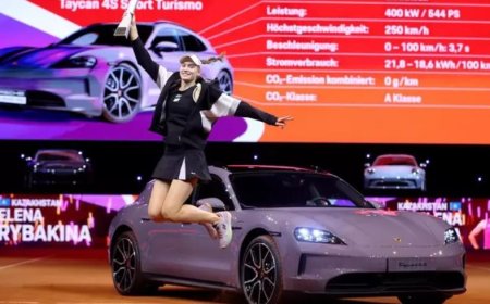 Елена Рыбакина Штутгартта топ жарып, Porsche көлігін иеленді