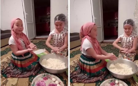 «Орамалы несі, бала емес пе?»: Орамал тағып, құрт жайып отырған екі қыз көпті ашуландырды