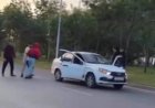 Жол үстінде жүргізушіні аяусыз ұрған күдіктілер іздестіріліп жатыр (ВИДЕО)