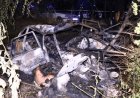 Төрт адам қаза тапты: Алматыда ағашқа соғылған көлік түгі қалмай өртеніп кетті