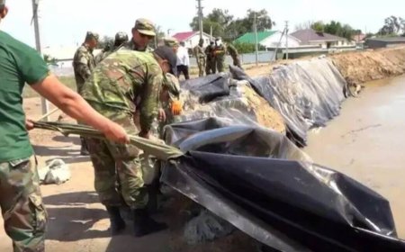 Атырау облысында қорғаныс бөгетін су шайып кетті