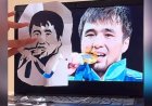 Шебер Олимпиада чемпионы Сметовтің суретін қағаздан ойып салды