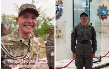 Ант қабылдауына анасы келе алмаған сарбаз президенттік полкке ауыстырылды