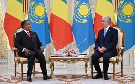 Тоқаев Конго президентімен француз тілінде сөйлесті (видео)