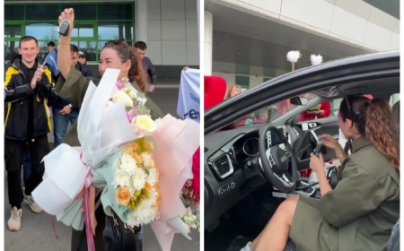 Депутат дзюдошы Әбиба Әбужақыноваға көлік тарту етті (видео)