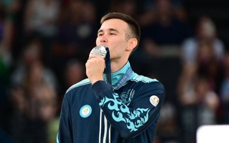 «Пәтерге де, көлікке де ақшаны өзім табамын» - Париж олимпиадасының күміс жүлдегері Нариман Құрбанов