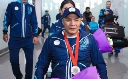 Паралимпиада-2024: Күміс жүлделі мерген елге оралды