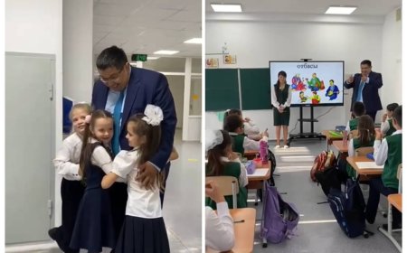 «Басшы осындай болуы керек». Оқушыларының атын жатқа білетін астаналық директор көпті сүйсінтті (ВИДЕО)