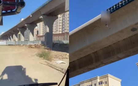 Астанадағы LRT бағанына адамды асып кеткен