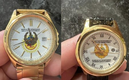 «Бұзау терісінен жасалған»: Маңғыстауда полицейлерге бюджеттен 2 млн теңгеге сағат алмақшы