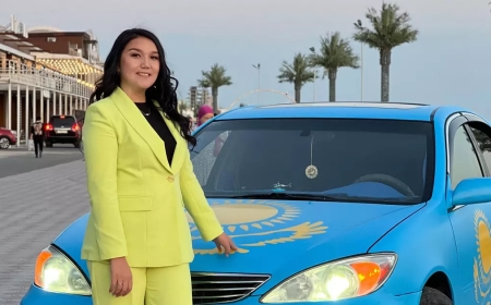 «1,5 млн теңге кетті»: көлігін Тудың түсіне боятқан Ақтау тұрғыны тегін такси қызметін көрсетіп жүр