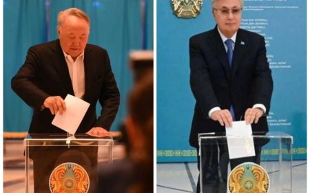 Референдум: Тоқаев Президент орталығындағы, Назарбаев  Астана Опера театрындағы сайлау учаскесінде дауыс берді