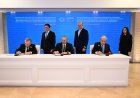 Президенты Казахстана, Азербайджана и Узбекистана подписали стратегическое соглашение об интеграции энергетических систем
