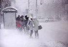 Астану накрыли сильная метель и мощный ветер, город занесло снегом