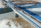 Атырауда құрылысына 10 миллиардқа жуық қаржы жұмсалған көпір опырылып қалды