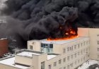 Ресейде ауруханадан өрт шығып, адамдар терезеден секірген (ВИДЕО)