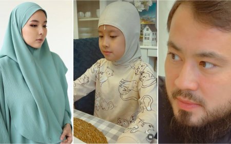 «KeshYou-де қалай киінгеніңді білеміз»: Қызына хиджаб кигізген Айдана Меденова мен күйеуі халықтан оңбай сөз естіді