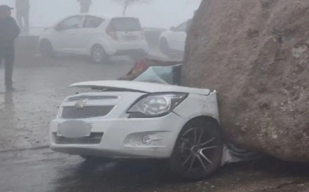 Трагедия на перевале Тахтакарача: валун обрушился на автомобиль с людьми