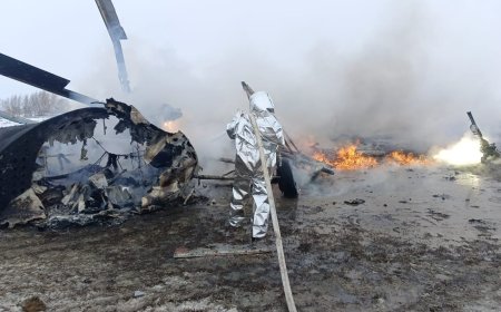 В Актюбинской области при крушении вертолета погиб военнослужащий