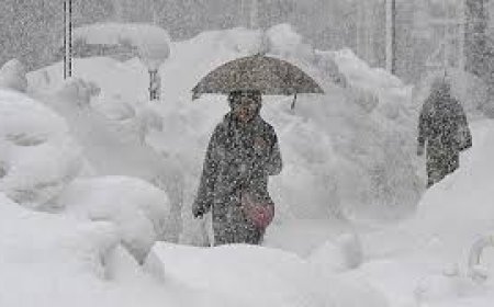 В Астане круглосуточно чистят улицы от снега