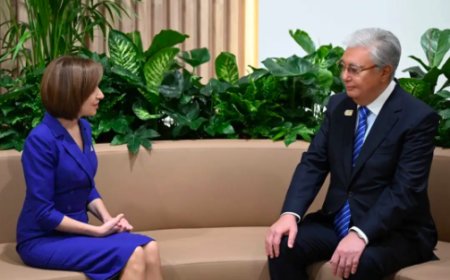 Касым-Жомарт Токаев провел встречу с Майей Санду