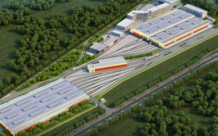 В Астане началось строительство депо LRT