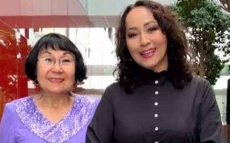 «Айгүл» ансамблінде әнші болған»: актриса Айгүл Иманбаева алғаш рет енесін көрсетті (видео)