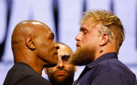 Майк Тайсон ударил Джейка Пола на финальной дуэли взглядов