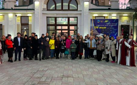 Туристический поезд Jibek Joly прибыл в Туркестан