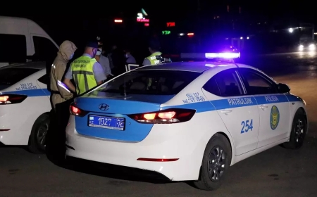 Алматы облысында қария патрульдік көлікте көз