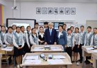 Глава государства посетил сельскую школу близ Талдыкоргана