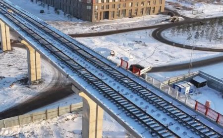 Астанада LRT-ның алғашқы рельсі төселді