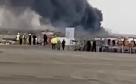 Шұғыл: Ақтау маңында ұшақ құлады (ВИДЕО)