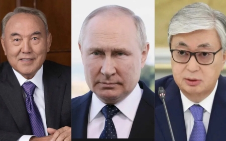 Путин Тоқаев пен Назарбаевқа хат жолдады