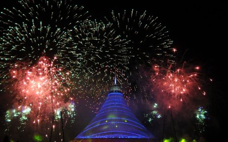 Где смотреть новогодний салют в Астане?