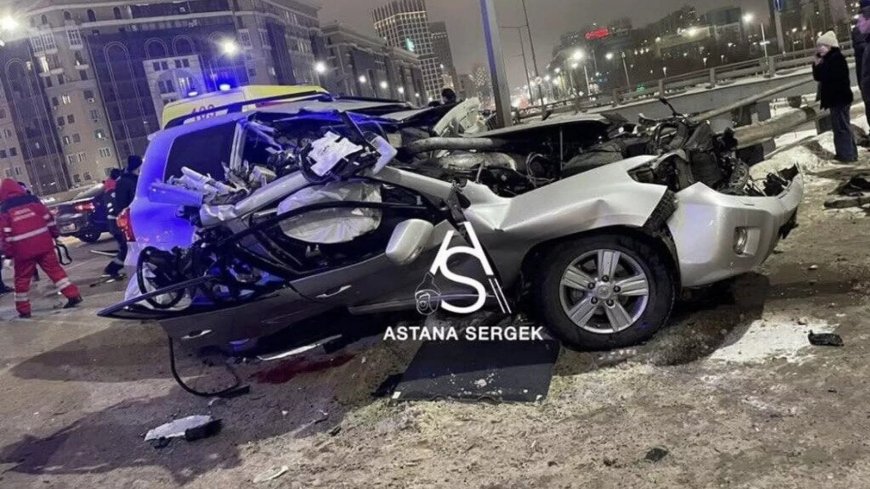 В Астане ДТП на мосту: пассажир погиб, водитель в больнице