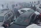 Астана-Петропавл тас жолында 40 көлік соқтығысты ВИДЕО