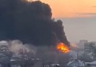 В Петропавловске загорелся стадион