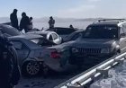 В Карагандинской области произошло ДТП с участием 19 автомобилей