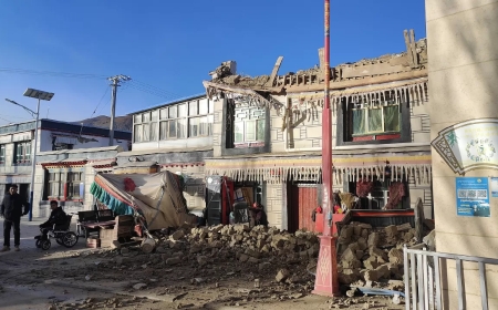 Тибеттегі жойқын жер сілкінісінен қаза тапқандар саны 126 адамға жетті