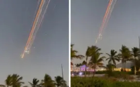 «Нағыз аспан шоуы»: SpaceX Starship кемесі Атлант мұхитының үстінде жарылып кетті