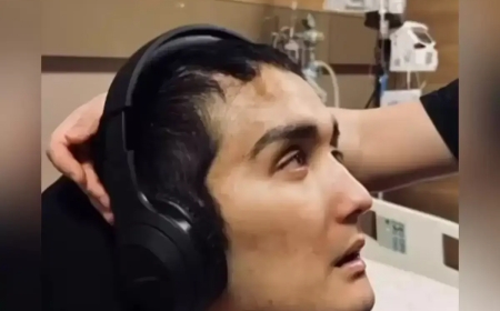 Әскерде жүріп мүгедек болған Ербаян Мұхтар өз күшімен тамақ жей бастады