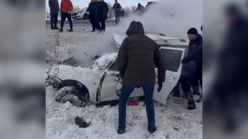 Смертельное ДТП в Улытауской области: трое погибших