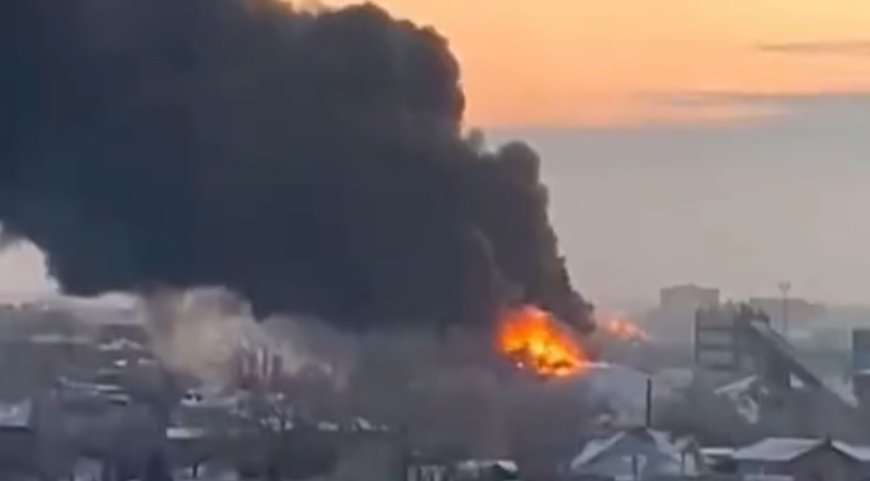 В Петропавловске загорелся стадион