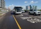 В столице временно открыли автобусную полосу для всех автомобилей